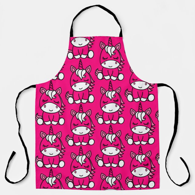 Pink Unicorn Pony Apron (Front)