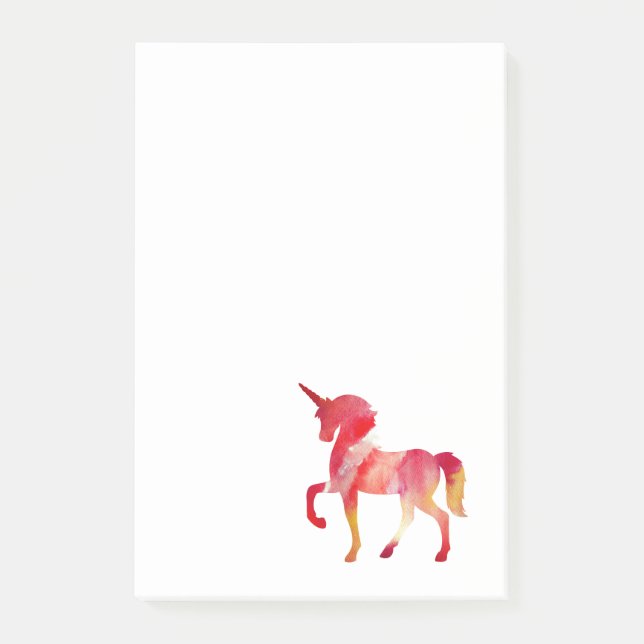 Pink Unicorn Post-it Notes (Front)