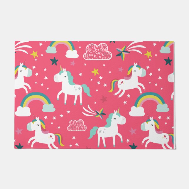 Pink Unicorn Rug (Front)