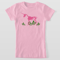 Pink Unicorn Skeleton T-Shirt