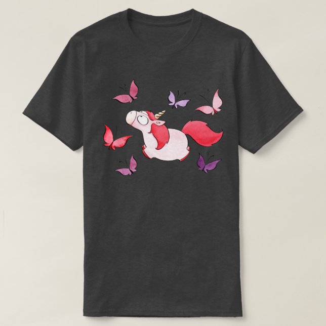 Pink Unicorn  T-Shirt (Design Front)