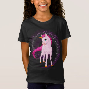 Pink Unicorn T-Shirt – Personalised Birthday Gift