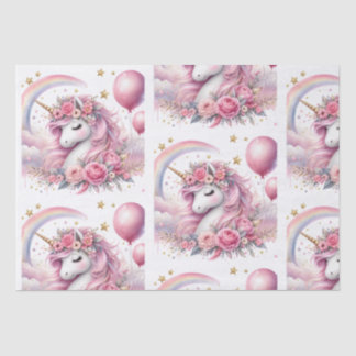 Pink Unicorn Tissue Paper