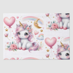 Pink Unicorn  Tissue Paper