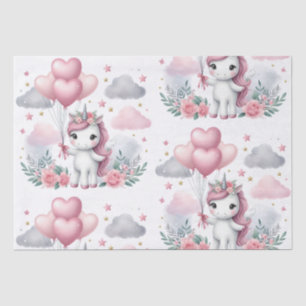 Pink Unicorn  Tissue Paper