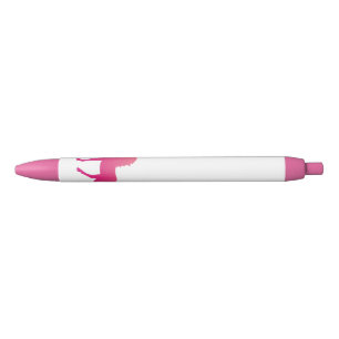 Pink Unicorn Trim Pen, Black Ink Pen