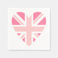 Pink Union Jack/Flag Heart