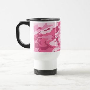 Pink Urban Camoflage Pattern Travel Mug