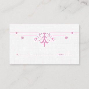 Pink v2 Fancy Ornamental Place Card