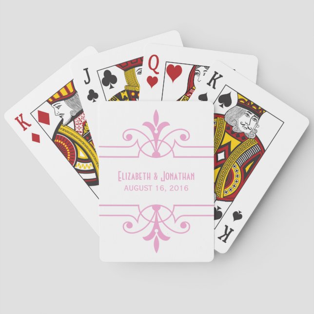 Pink v2 Fancy Ornamental Playing Cards (Back)