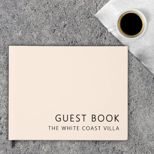 Pink Vacation Rental QR Code Comments Guest Book 