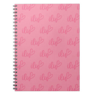 PINK VALENTINE I LOVE YOU SAYING SCRIPT NOTEBOOK