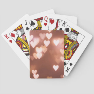 PINK VALENTINE"S DAY HEARTS PLAYING CARDS