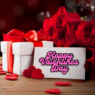 Pink Valentine's Day Font EX LARGE Sticker Sheet