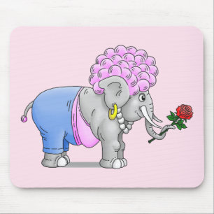 Pink Valentines Day Romance Mouse Pad