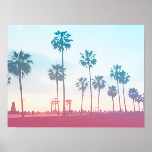 Pink Venice Beach Poster (Front)