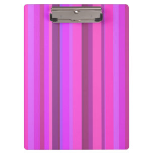 Pink vertical stripes clipboard