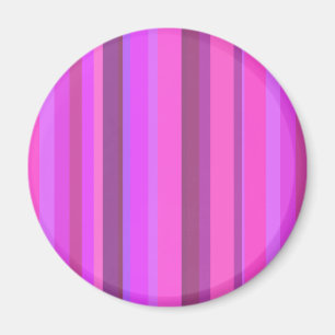 Pink vertical stripes magnet