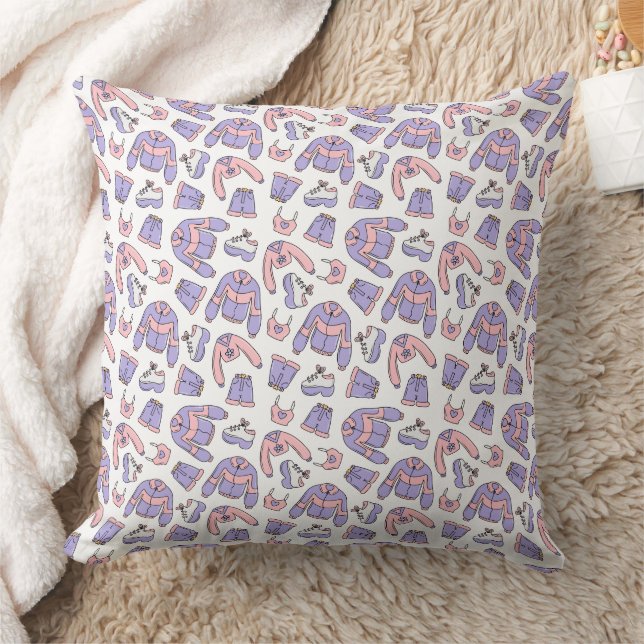 Pink Vibes 90s Fashion  Cushion (Blanket)