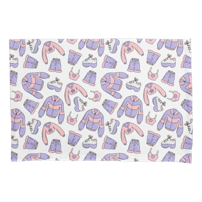 Pink Vibes 90s Fashion  Pillowcase (Front)