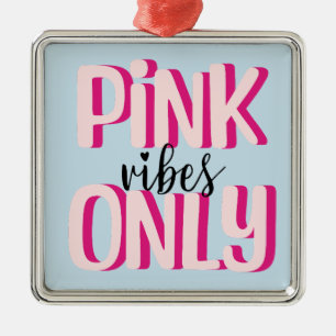 Pink vibes only metal tree decoration
