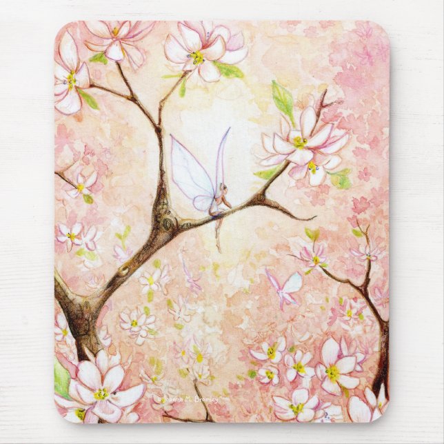 Pink View Blossom Mouse Pad (Front)