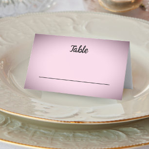 Pink Vignette Wedding Place Card