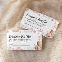 Pink Vintage Aeroplane Diaper Raffle Baby Shower