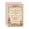 Pink Vintage Alice in Wonderland Tea Party Invite