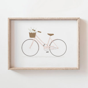 Pink Vintage Bike Poster