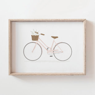 Pink Vintage Bike  Poster