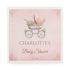 Pink Vintage Classic Girl Baby Shower
