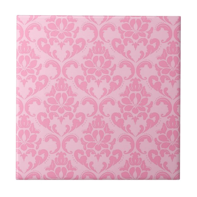 Pink Vintage Design Tile (Front)