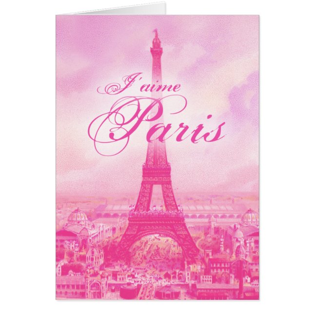 Pink Vintage Eiffel Tower (Front)