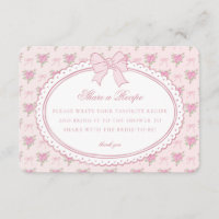 Pink Vintage Fancy Floral Share Recipe