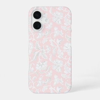 Pink Vintage Floral iPhone 16 case