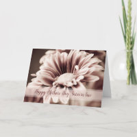 Pink Vintage Flower Sister in Law Mother's Day