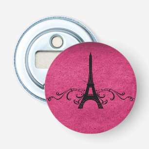 Pink Vintage French Flourish Bottle Opener
