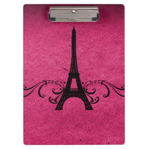 Pink Vintage French Flourish Clipboard