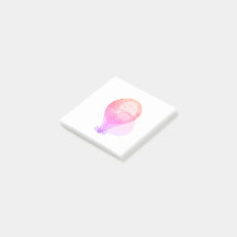 Pink Vintage Hot Air Balloon - Sticky Notes