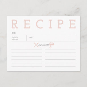 Pink Vintage Kitchen Companion Postcard