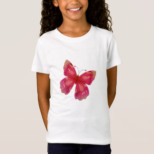 Pink Vintage pretty butterfly art T-Shirt