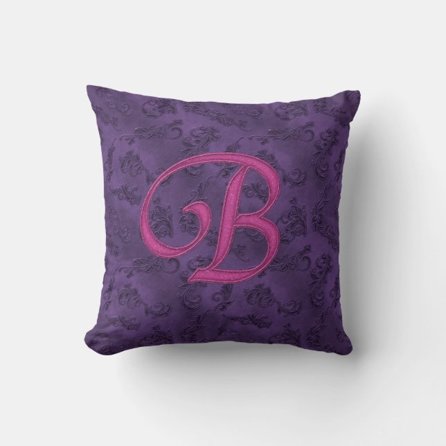 Pink Vintage Rose B Cushion (Front)