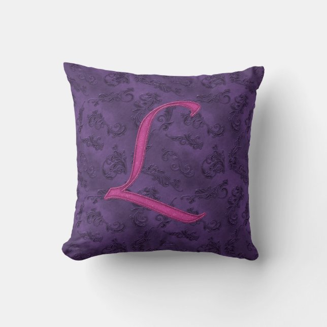 Pink Vintage Rose L Cushion (Front)