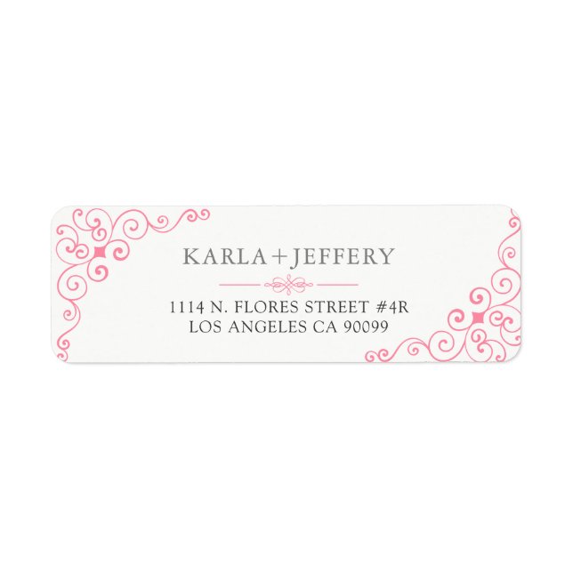 Pink Vintage Swirly Frame (Front)