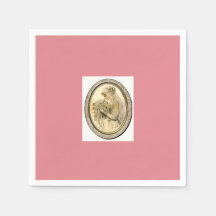 Pink Vintage Wedding / Bridal Shower Napkins