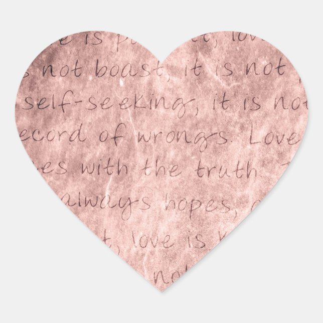 Pink Vintage Wedding Love is Patient Envelope Seal (Front)