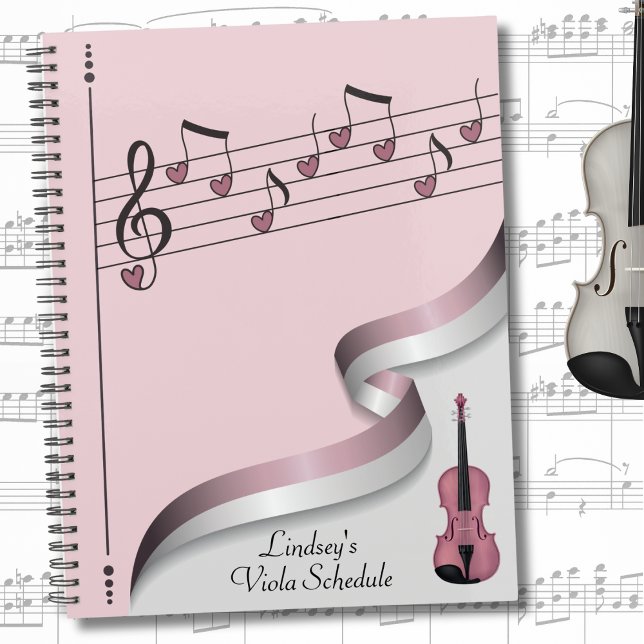 Pink Viola Musical Planner and Scheduler (Pink Viola Musical Gift Planner & Scheduler)