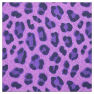 Pink Violet Leopard Animal Print Skin Pattern Fabric