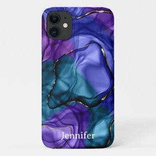 Pink violet rainbow watercolor Case-Mate iPhone case